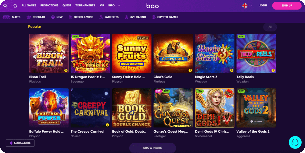 bao online casino review