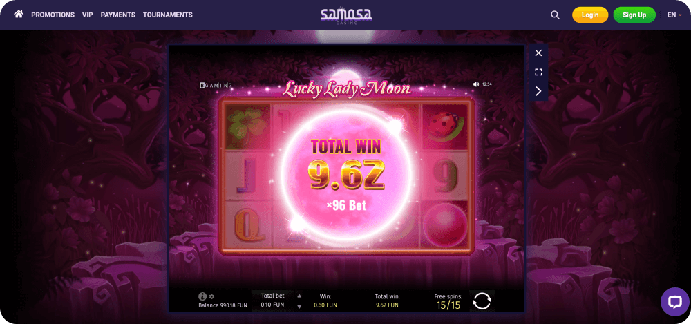 lucky lady moon slot game gaming