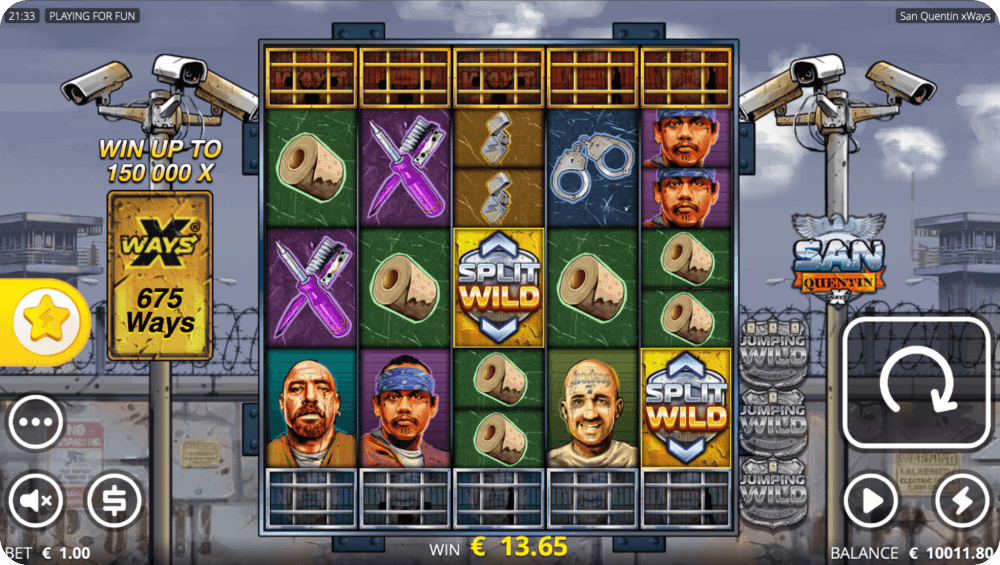 San Quentin xWays Nolimit City Casino Slot Game