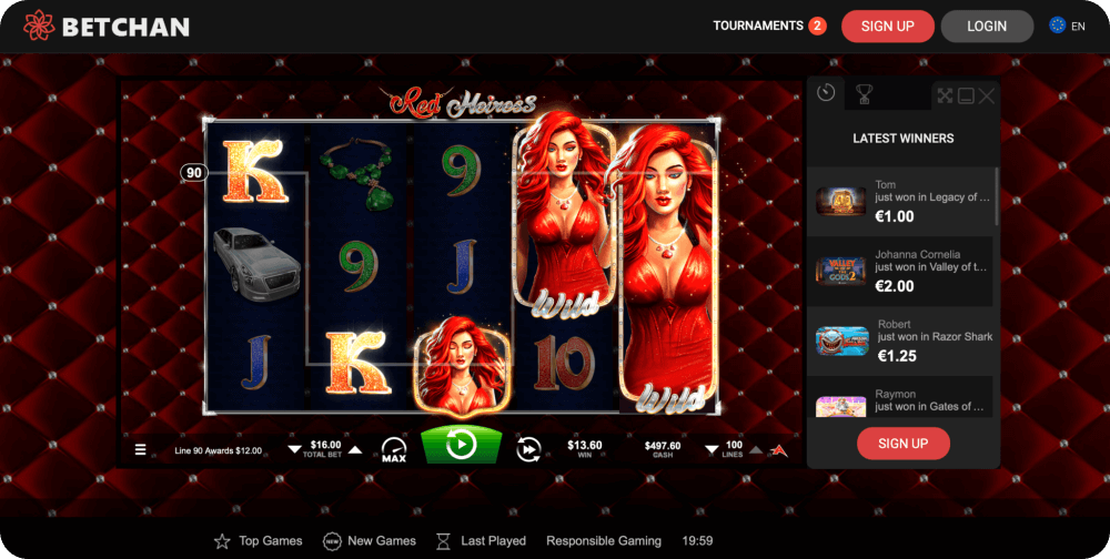 Red Heiress Slot Microgaming