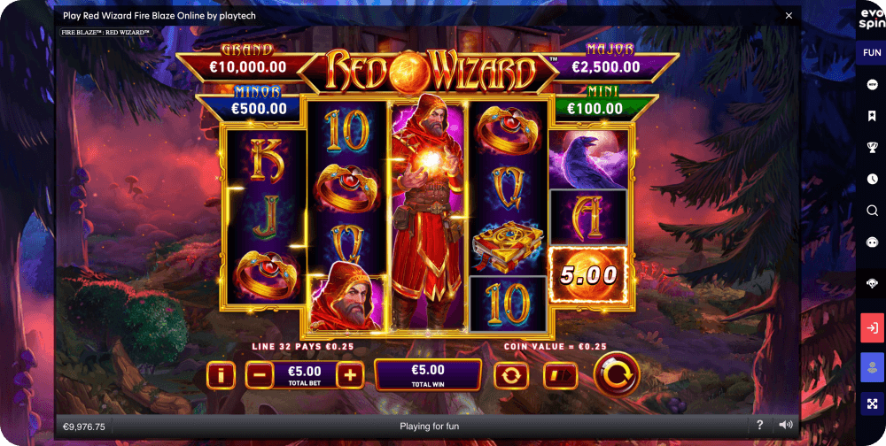 Red Wizard Fire Blaze Online Slot Playtech