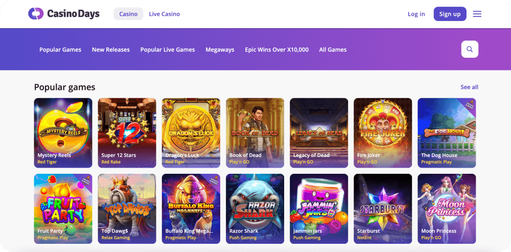 Casino Days Online Casino Review